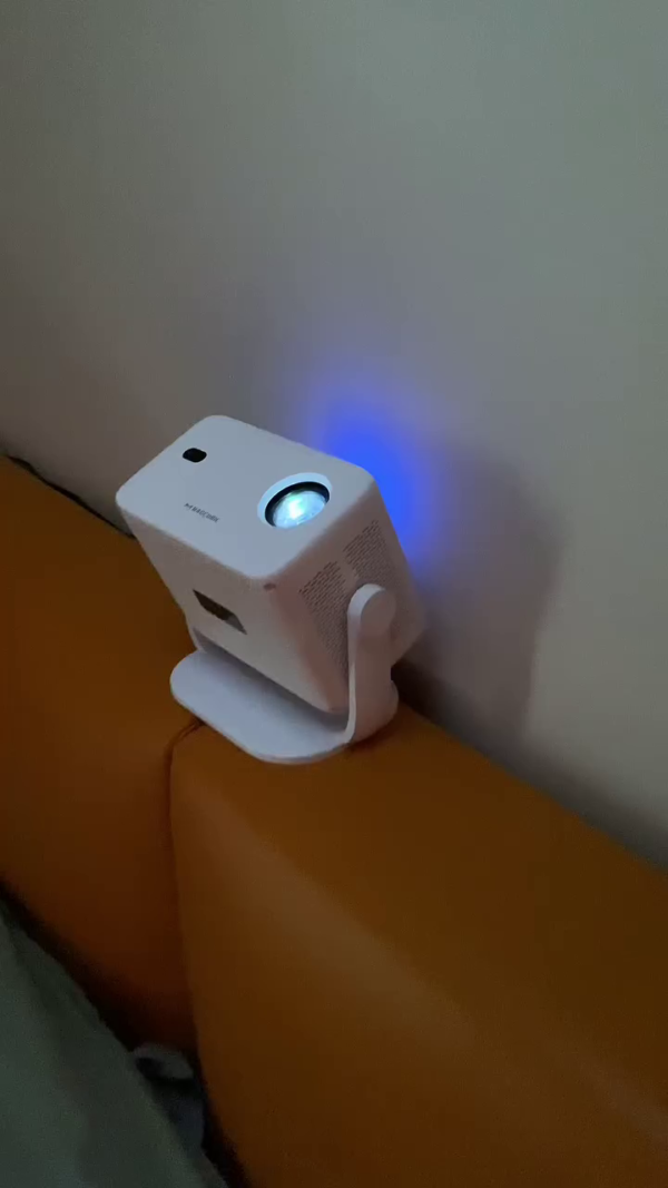 Portable LED Projector with Adjustable Stand, High-Resolution Display, Wireless Connectivity, and Compact Design for Home Entertainment and Office Presentations - Image 3