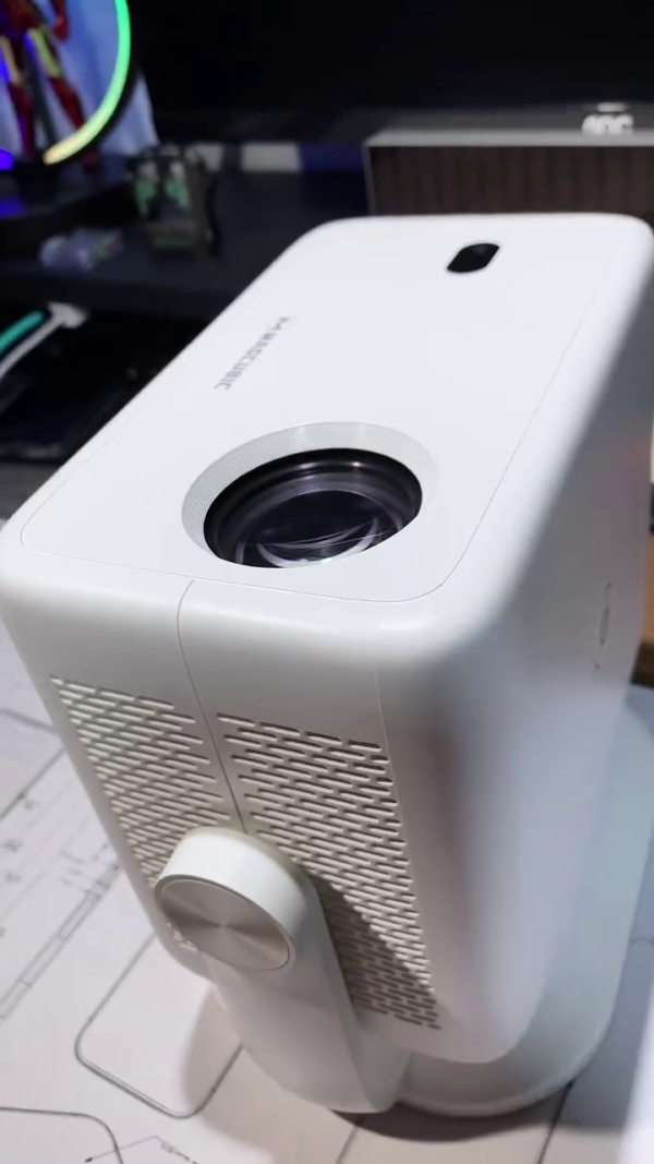 Portable LED Projector with Adjustable Stand, High-Resolution Display, Wireless Connectivity, and Compact Design for Home Entertainment and Office Presentations - Image 2