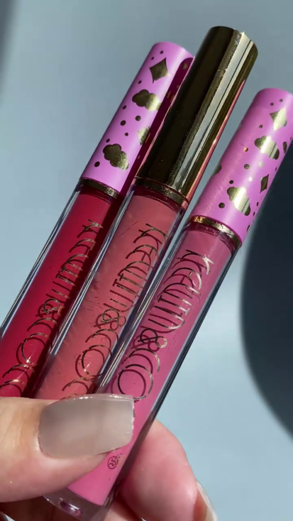 Romantic Dreamland Multi-Finish Makeup Collection with Eyeshadows, Blushes, Highlighters, and Lip Gloss Trio – Complete Color Palette for Bold and Playful Looks - Image 3