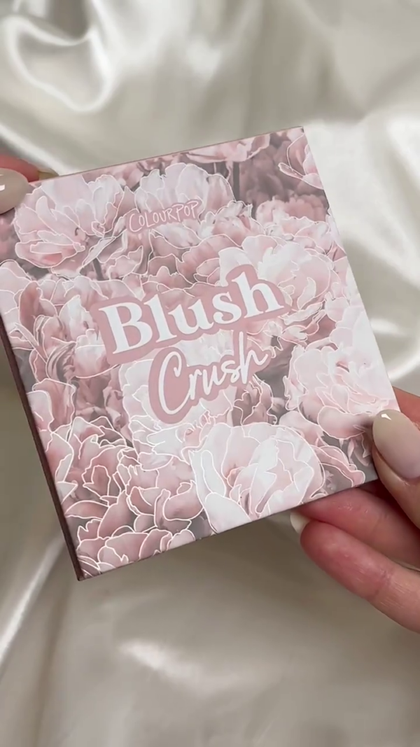 ColourPop Blush Crush 9-Pan Romantic Rosy Nude Eyeshadow Palette with Matte and Shimmer Finishes for Effortlessly Elegant Looks