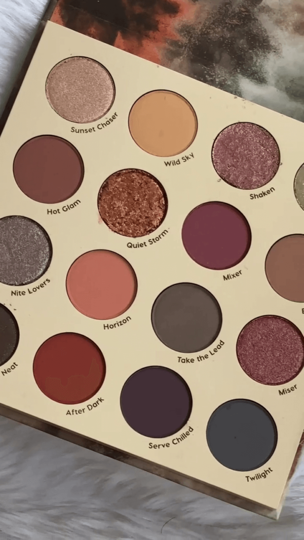 ColourPop Lust for Dusk Eyeshadow Palette with 16 Richly Pigmented Warm and Cool Toned Matte, Metallic, and Shimmer Shades for Day to Night Looks - Image 3