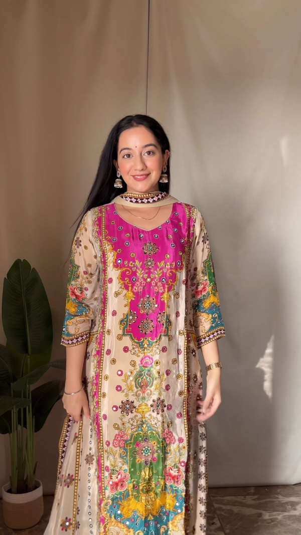 Elegant Desi Fits | Premium Sundar Kurta Sets Featuring Embroidered Anarkali and Traditional Straight-Cut Styles – Perfect for Festive and Ethnic Occasions - Image 2