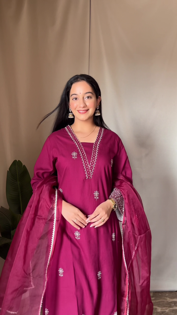 Elegant Desi Fits | Premium Sundar Kurta Sets Featuring Embroidered Anarkali and Traditional Straight-Cut Styles – Perfect for Festive and Ethnic Occasions - Image 3