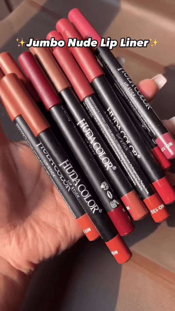 Nude Lip Liner Crayons – Smooth, Creamy, Long-Lasting Matte Formula in Multiple Natural Shades – Easy-Glide Precision for Defined