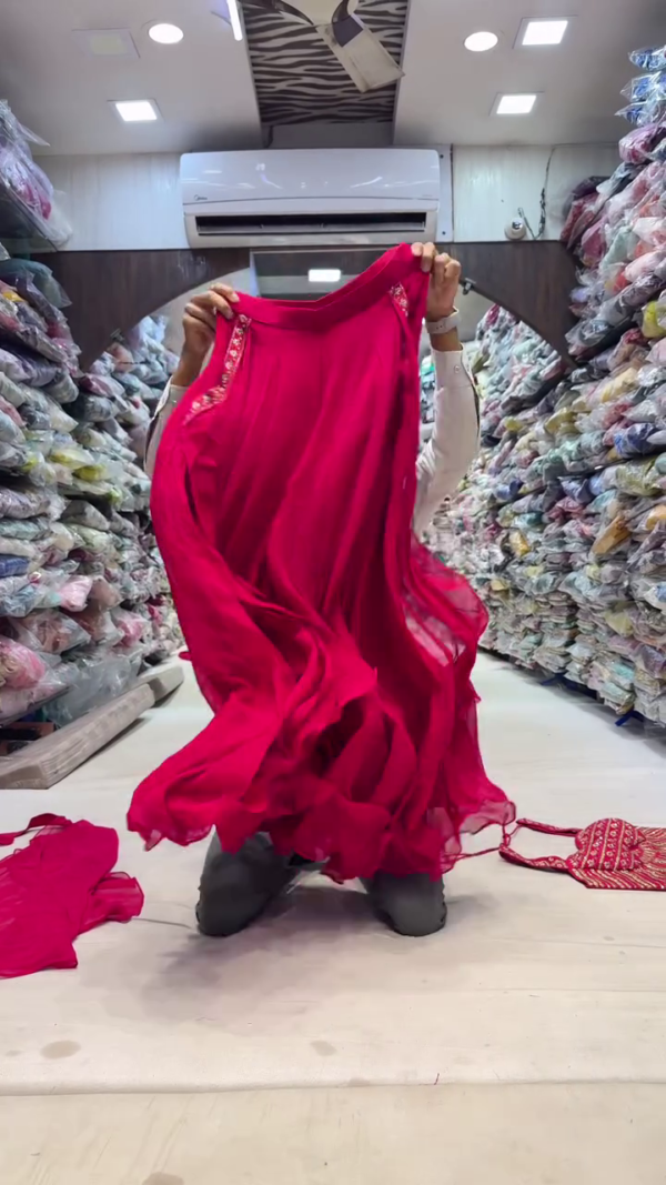 Premium Festive & Ethnic Wear Collection Featuring Hand-Embroidered Sharara Sets, Beaded Sarees with Jacket Blouses, Vibrant Printed Kurtis with Palazzo Pants, Elegant Co-ord Sets with Delicate Floral Embroidery, and Heavily Embellished Lehenga Cholis with Intricate Zari Work – Perfect for Weddings, Celebrations, and Elegant Occasions - Image 2