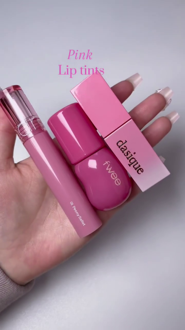 Pink Lip Tints Collection: Dasique, Fwee, and Peony Ballet