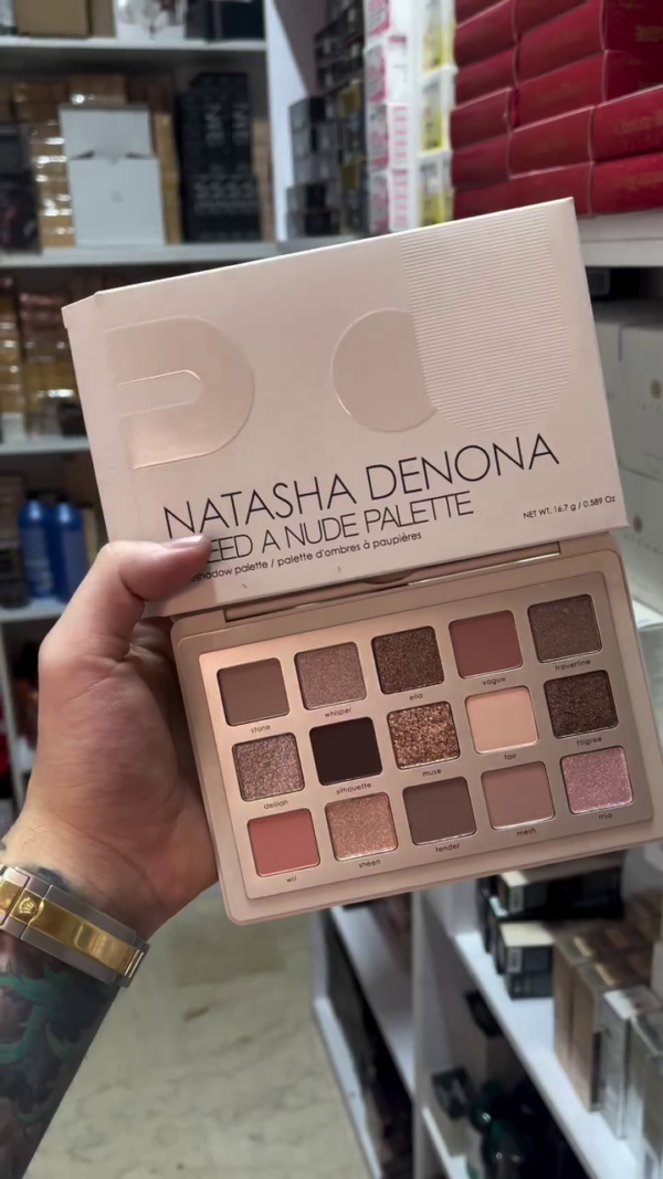 Natasha Denona "I Need a Nude" Eyeshadow Palette – A Collection of Stunning Nude and Sparkling Shades for Effortless Glam Looks.