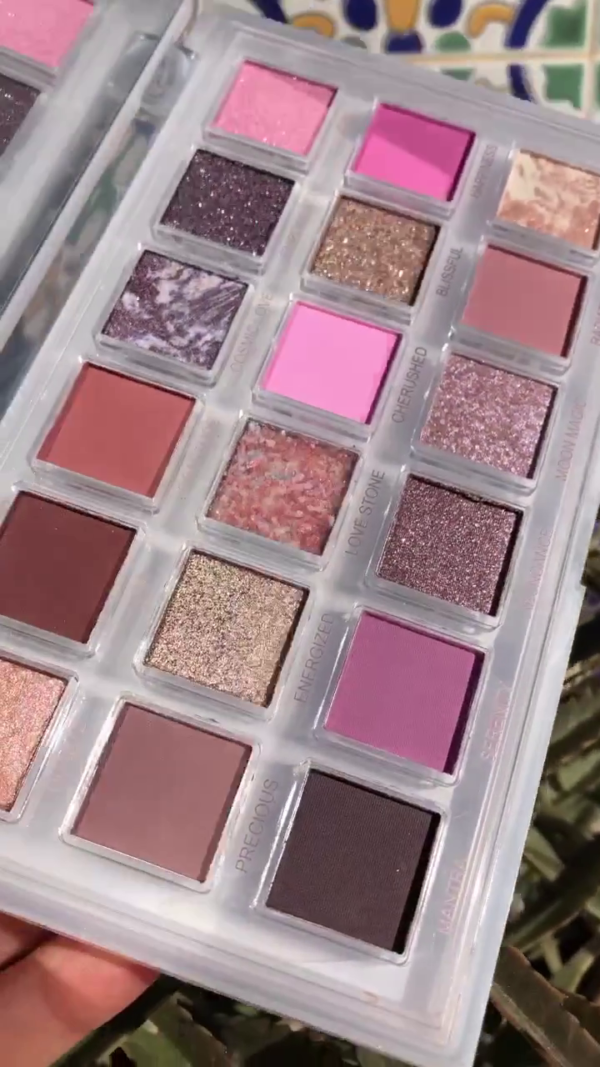 Beautiful Pink and Purple Eyeshadow Palette with a Mix of Matte and Shimmer Shades for Elegant and Bold Eye Looks