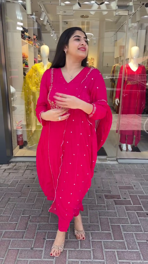 Elegant Ethnic Wear Collection Featuring Designer Suits, Embroidered Anarkalis, Velvet Blouses & Festive Dupattas – Perfect for Weddings & Celebrations - Image 2