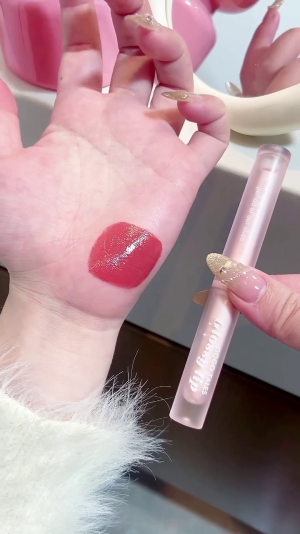 High-Shine Glossy Lip Tint in a Dewy Rosewood Shade – Lightweight, Moisturizing Formula with a Smooth Finish for Effortless Everyday Glam - Image 2