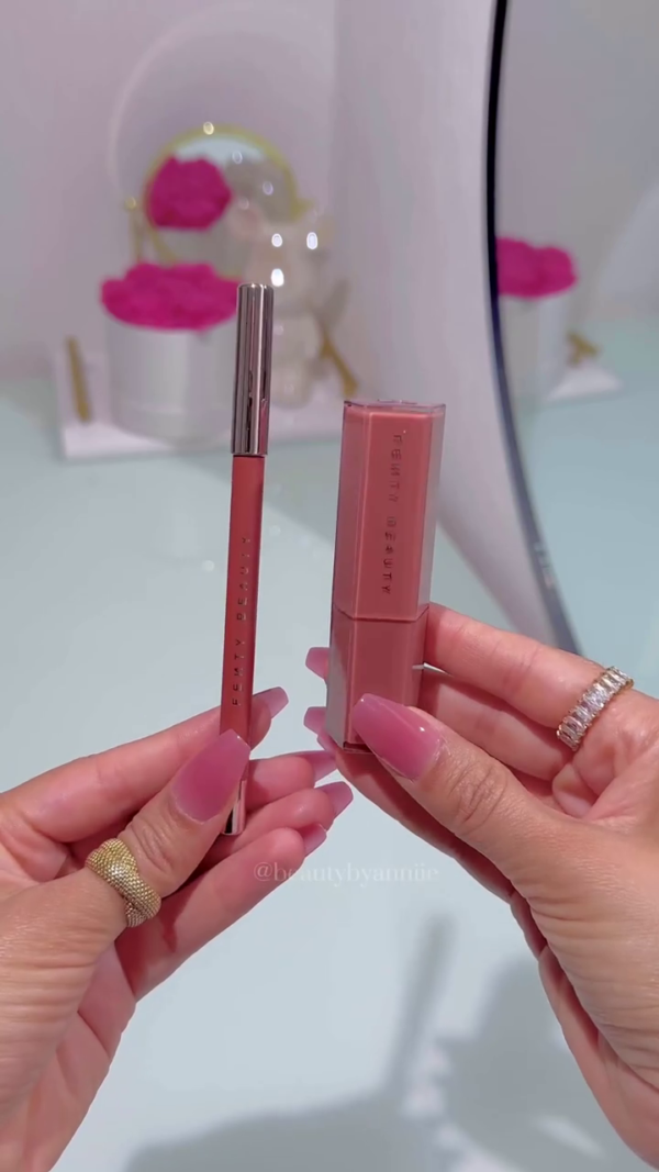 Matching Lip Liner and Lipstick Set – Soft Nude Shades for Perfectly Defined and Hydrated Lips