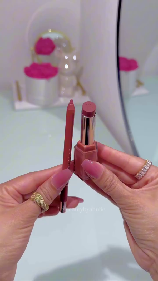 Matching Lip Liner and Lipstick Set – Soft Nude Shades for Perfectly Defined and Hydrated Lips - Image 2