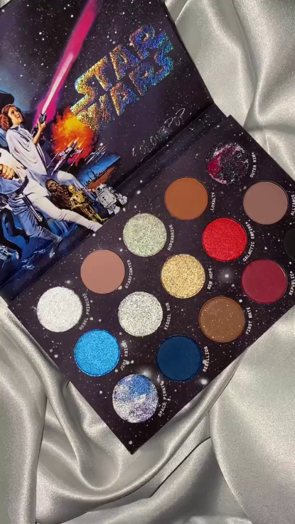 ColourPop x Star Wars 15-Pan Eyeshadow Palette – Limited Edition Galactic Shades with Matte, Metallic & Shimmer Finishes - Image 2