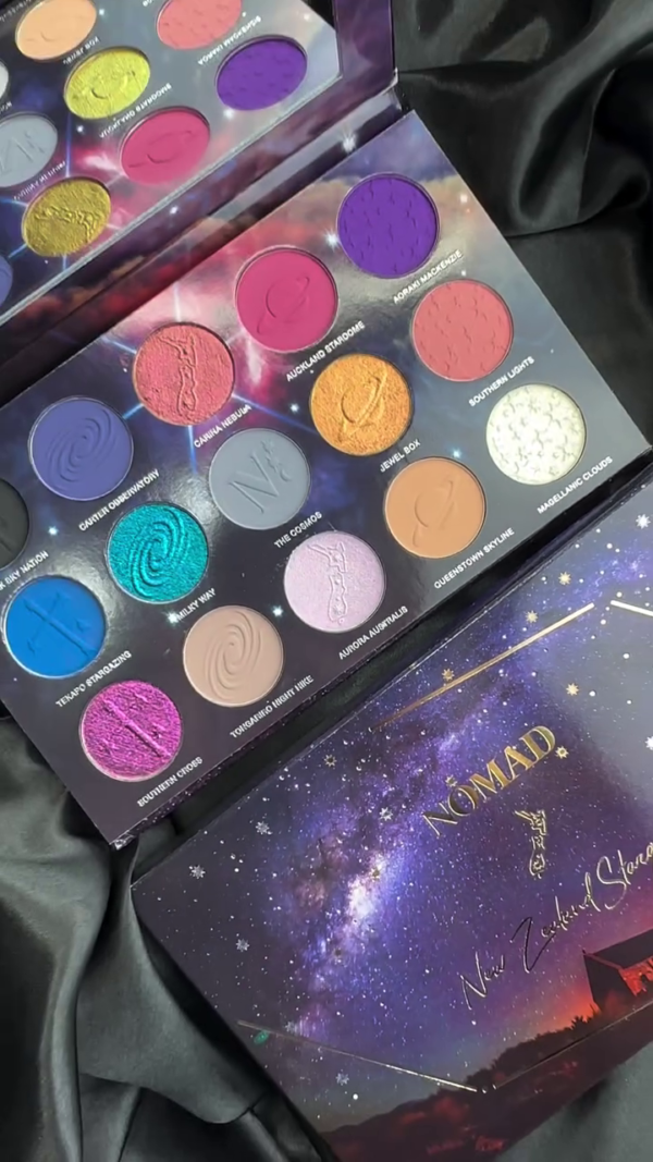 Galaxy Inspired Eyeshadow Palette with 18 Cosmic Shades – Highly Pigmented Matte, Shimmer and Metallic Finishes in Bold Blue, Purple, Pink, Gold, Silver and Neutral Tones - Image 2