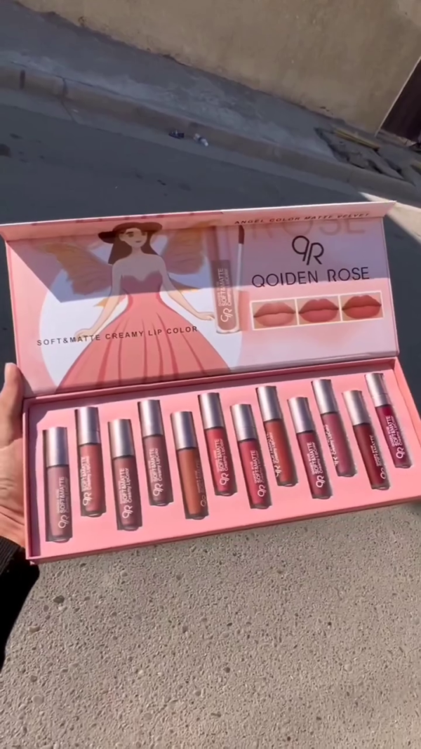 Complete Set of Soft & Matte Creamy Liquid Lipsticks – Long-Lasting, Highly Pigmented Shades for Smooth and Velvety Lip Color