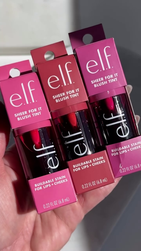 e.l.f. Sheer For It Blush Tints: Buildable Stain for Lips & Cheeks