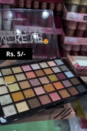 Multicolor Eyeshadow Palette with 40+ Matte, Shimmer & Glitter Shades – Long-Lasting Highly Pigmented Eye Makeup Kit for Party, Wedding