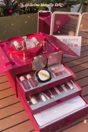 Royal Bridal All-in-One Makeup Gift Box with Complete Beauty Kit