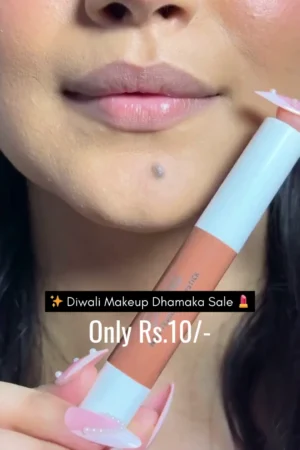 Matte Nude Brown Lipstick – Creamy, Lightweight & Long-Lasting Formula with Full Coverage – Hydrating, Non-Drying & Perfect for Everyday, Office, Party and Festive Makeup