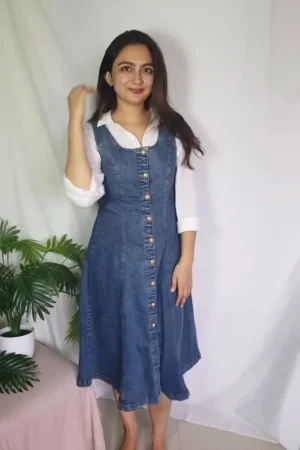 Stylish Olive Green Designer Partywear Kurti with Thread & Mirror Work Combo – Perfect for Wedding & Festive Season