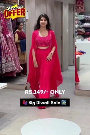 Stunning and Elegant Traditional Wear Set for Women - Beautifully Crafted with Sparkling Embellishments, Including a Chic Top and Flowing Skirt with Stylish Dupatta