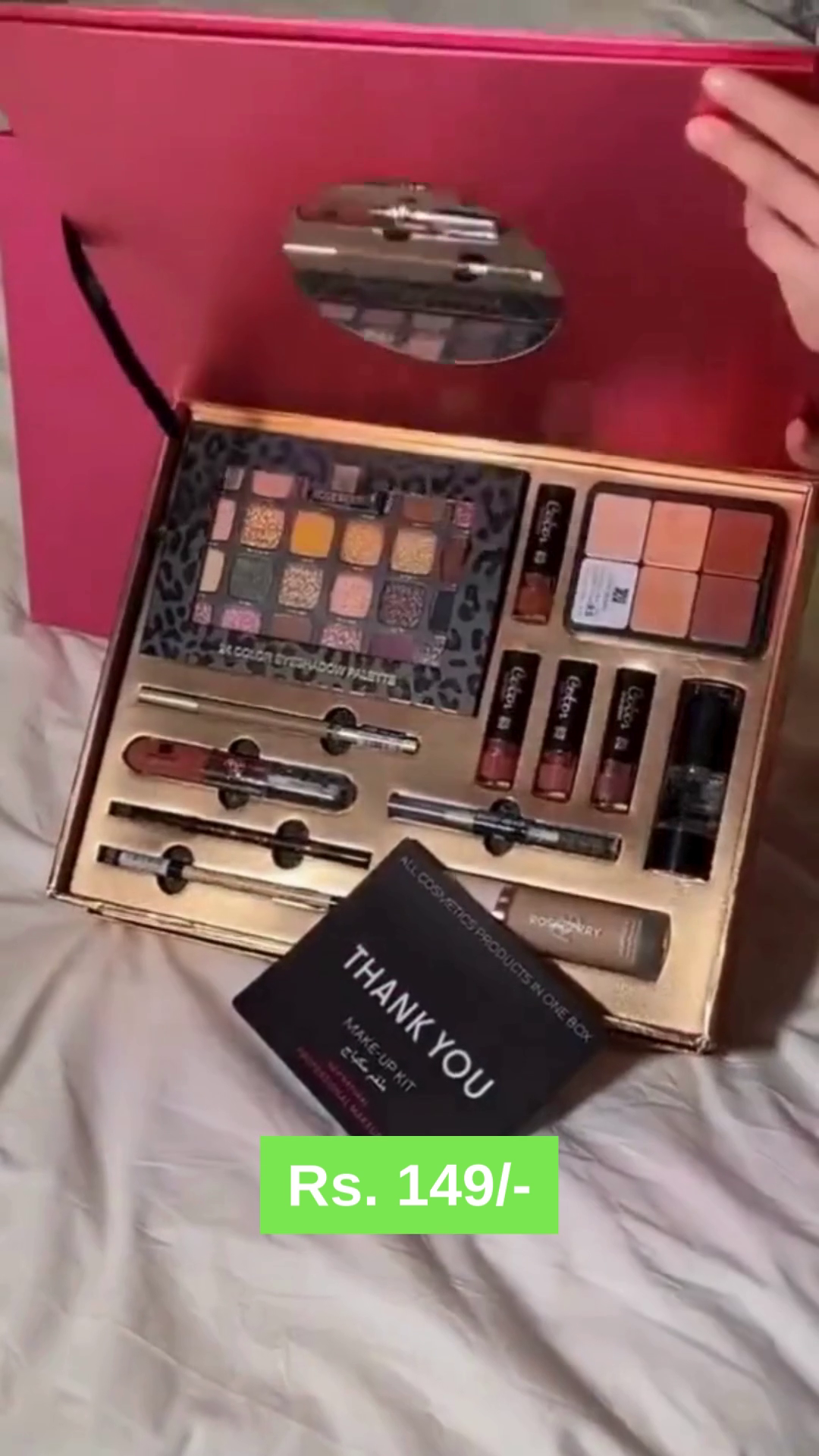 Satin Makeup Kit – Romantic Pink Palette - Image 2