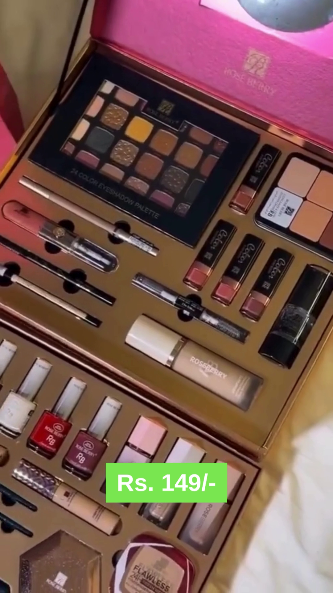 Satin Makeup Kit – Romantic Pink Palette - Image 3