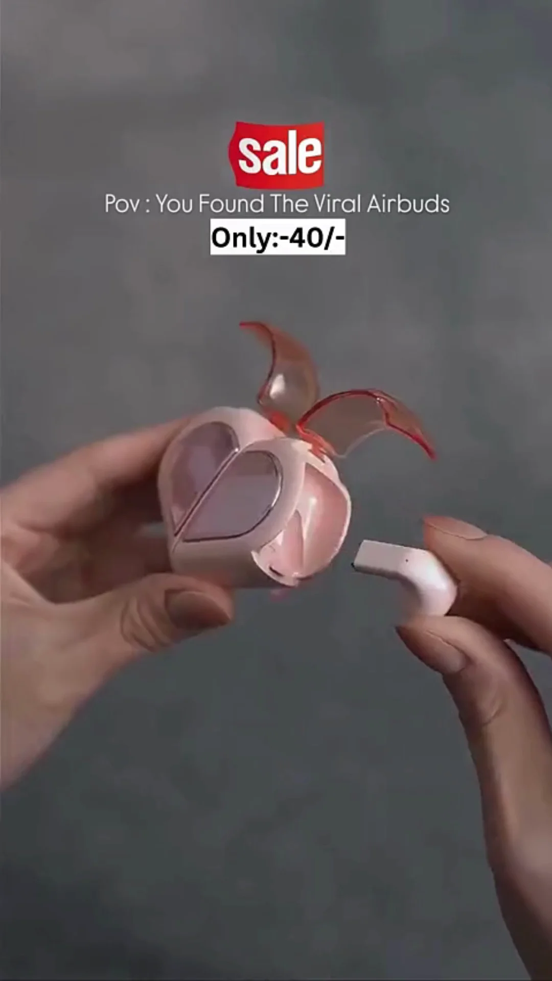 Cute Viral Heart Twist Wireless Earbuds: A Unique and Trendy Portable Audio Companion for Music Lovers - Image 2