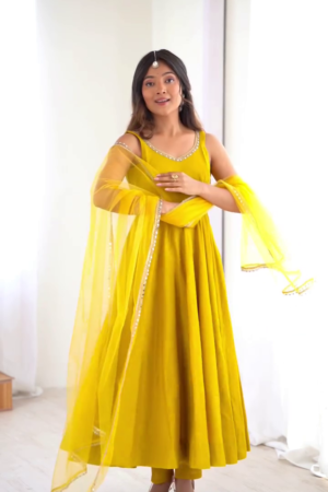 Regal Navy Blue Sherwani with Silver Thread Embroidery and Dupatta