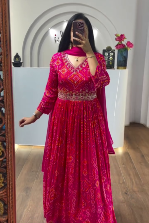 Rich Wine Velvet Lehenga Choli with Intricate Stone and Thread Embroidery