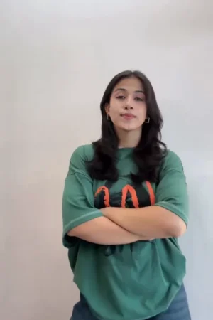 Light Pink Georgette Anarkali with Heavy Yoke Embroidery and Dupatta