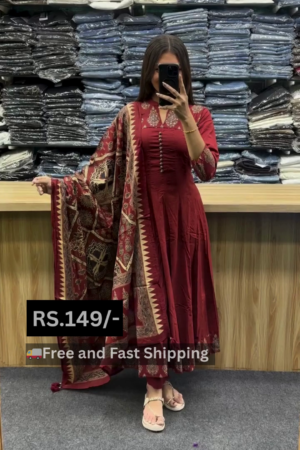 Handwoven Beige and Maroon Tussar Silk Saree with Traditional Tribal Motifs