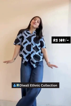 Elegant Blue Handloom Tussar Silk Saree with Striped Border Design