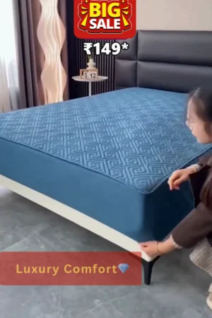 Luxury Comfort Quilted Mattress Protector / Bed Topper – Soft Padded, Anti-Slip & All-Season Comfort