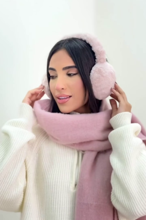 Cozy Plush Rabbit Ear Cold Weather Cap with Trendy Style for Warm Head Coverage and Cute Appearance