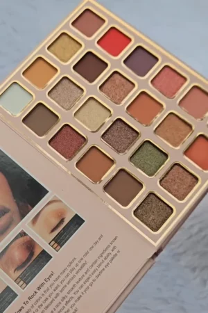 VelvetGlam All-in-One Foldable Makeup Book with Multi-Shade Color Palette, Smooth Blend Formula & Built-In Mirror for Everyday, Party & Travel Makeup