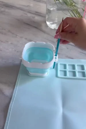 ArtEase Premium Painting Plate Palette with Multiple Color Wells, Smooth Mixing Surface & Lightweight Durable Design for Acrylic, Watercolor & Poster Colors