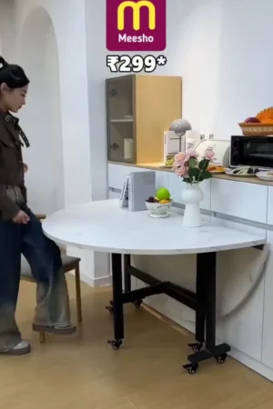 FlexiSpace Portable Folding Table with Robust Frame, Quick Lock Design & Compact Storage Advantage