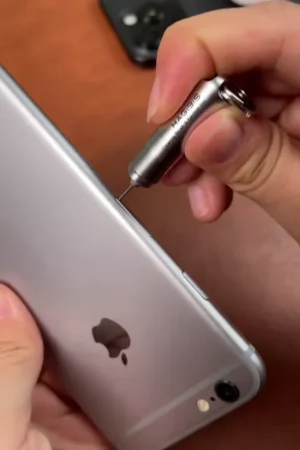 MiniPro Precision SIM Card Pin Tool with Stainless Steel Build, Slim Compact Design & Universal Compatibility for Easy SIM Tray Removal