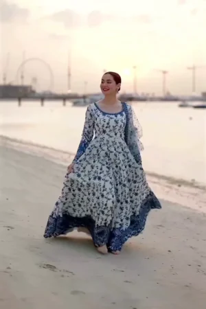 Elegant Women’s Anarkali Kurti | Flared Ethnic Dress for Festive & Party Wear