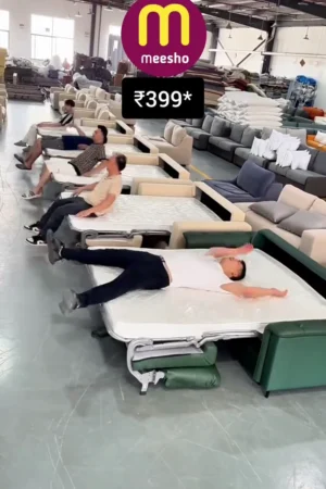 Heavy-Duty Foldable Bed with Mattress | Portable Folding Cot for Adults & Guests | Space-Saving Compact Bed for Home, Travel & Camping