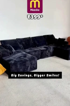 Convertible Foldable Sofa Cum Bed | 2-in-1 Portable Folding Couch with Cushion Mattress | Space-Saving Floor Sofa for Living Room, Guests & Small Spaces