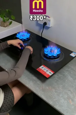 Portable Electric Induction Stove | Energy-Efficient Electric Gas Cooktop | Fast Heating Single Burner with Temperature Control for Home, Hostel & Travel