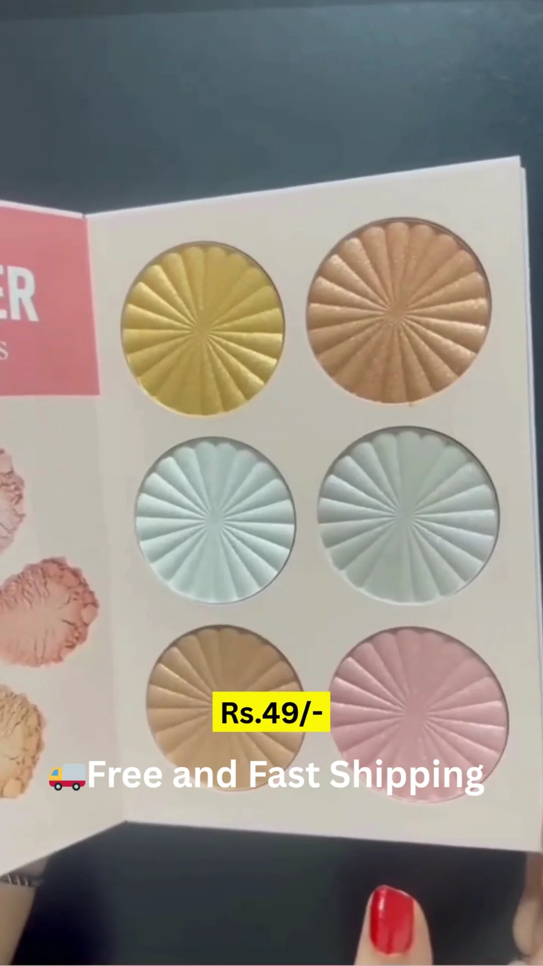 Beauzy 5 in 1 Makeup Book | 5-Layer Foldable Palette | 48 Eyeshadow Shades, 6 Highlighters, 6 Blushers, 12 Lip Colors, 3 Concealers & 3 Eyebrow Powders | Multi-Use Professional Makeup Palette (Flower Edition) | Outer Packaging May Vary - Image 2