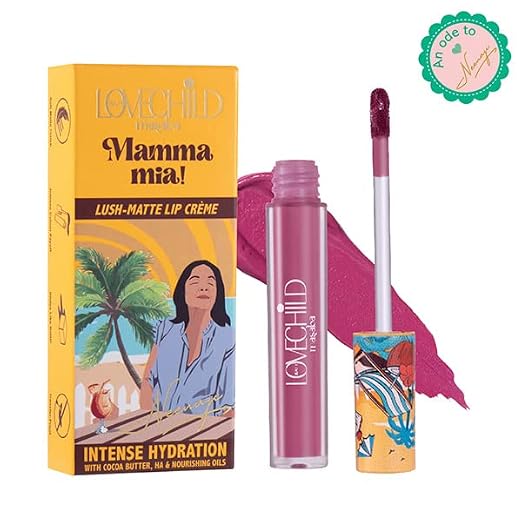 LoveChild Masaba Jamun Cooler Lush-Matte Plum Lip Creme, 3ml - Image 2