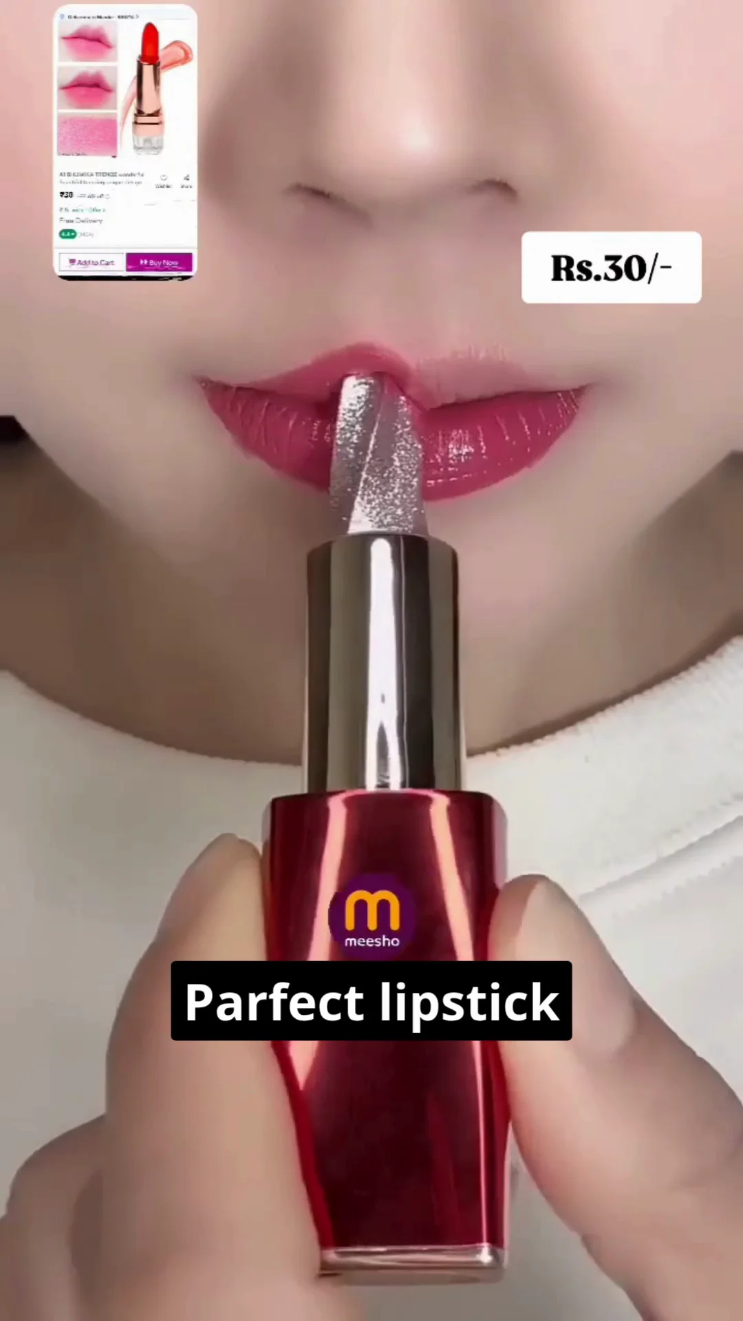 Metallic Shine Maroon Lipstick One Swipe Pigmentation | Non-Drying and Creamy Formula