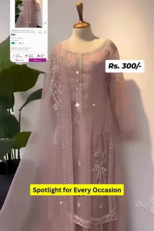 Women's Ethnic Motif Embroidered Kurta with Sharara & Dupatta, High-Slit, Sequined, Festive & Wedding Suit