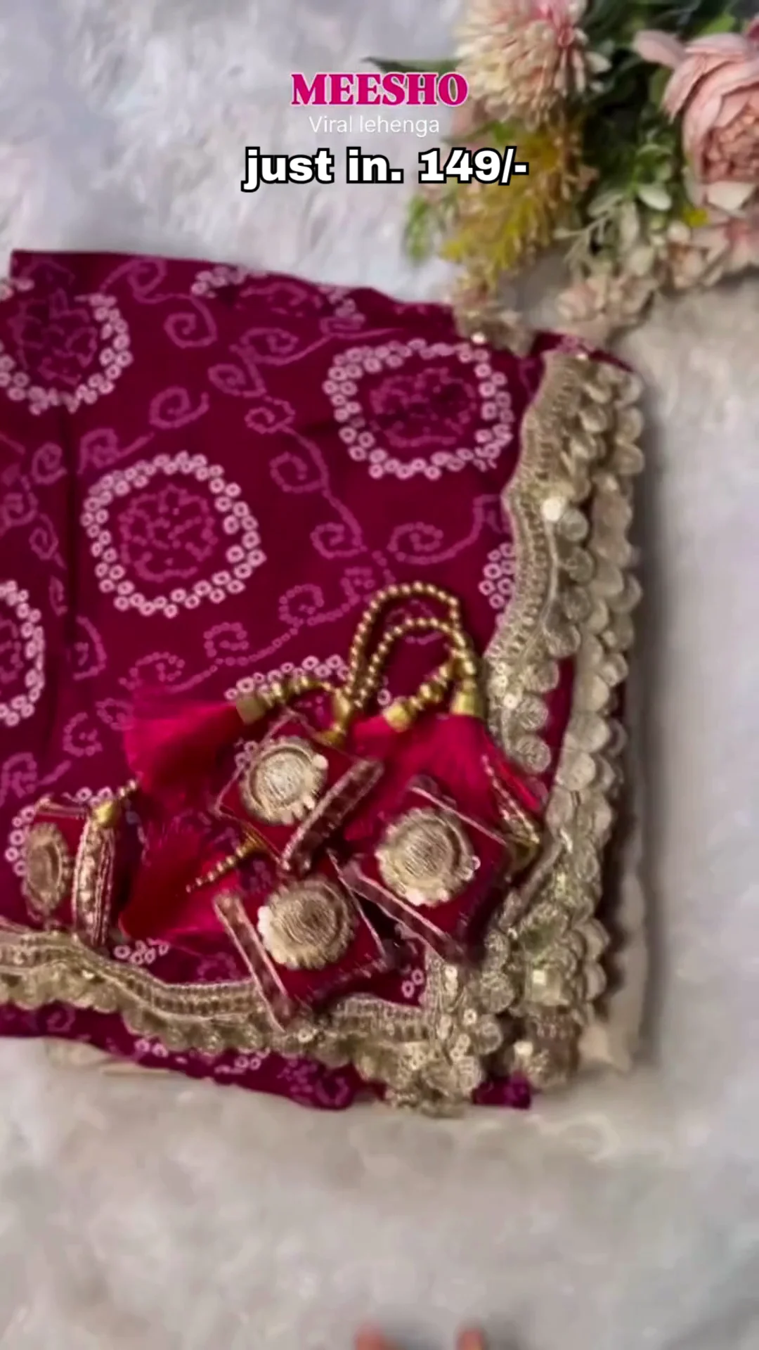 lehenga, unstitched blouse. - Image 2