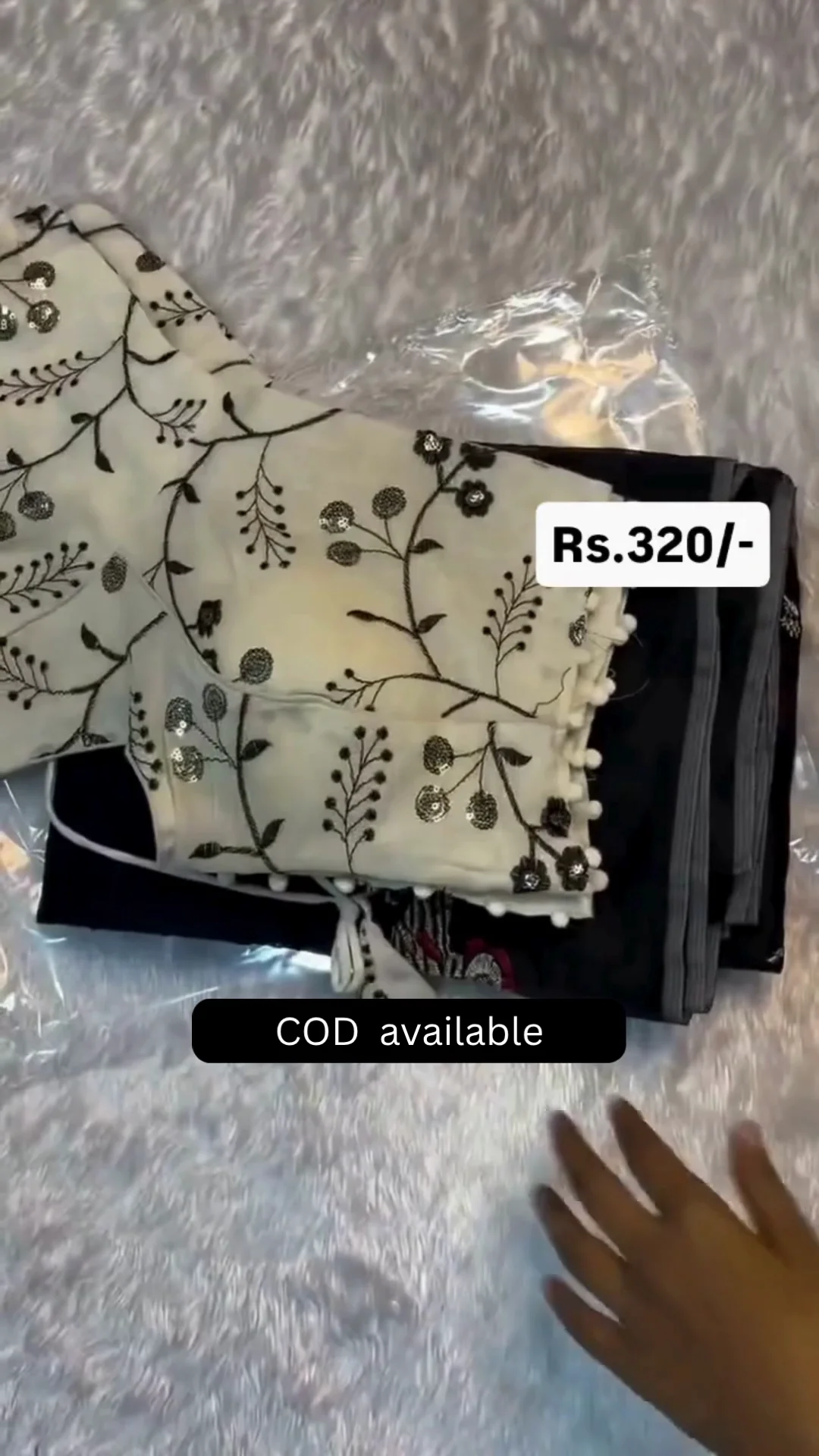 cotton saree with beautiful (stitched blouse) design….